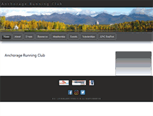 Tablet Screenshot of anchoragerunningclub.org